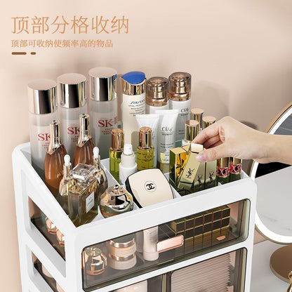 Makeup Organizer Cosmetic Storage Box Drawer Type Desktop Fi