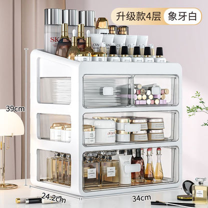 Makeup Organizer Cosmetic Storage Box Drawer Type Desktop Fi